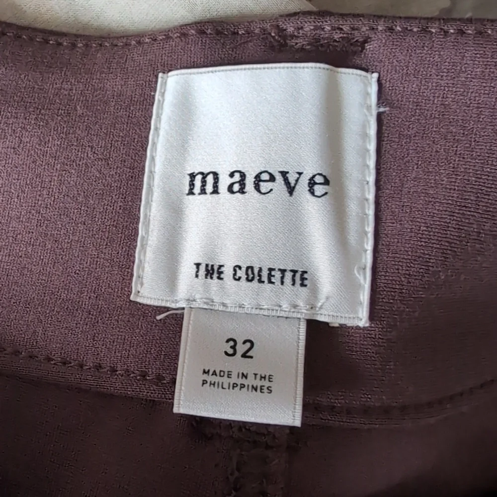 Maeve The Colette Cropped Wide Leg Faux Leather Pocket Pants NWT Size 32 - Picture 5 of 7